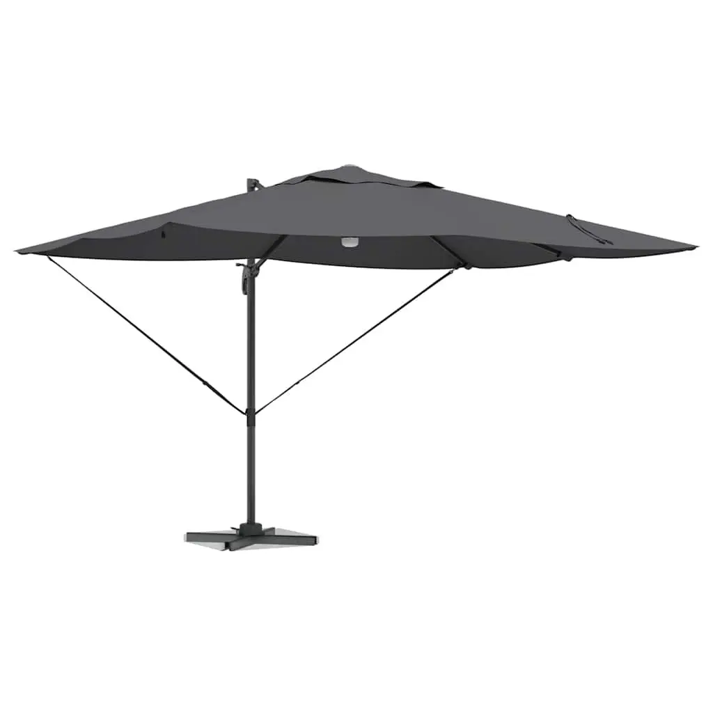 Cantilever Parasol Polyester 351x250x253cm Anthracite Outdoor Garden Shade