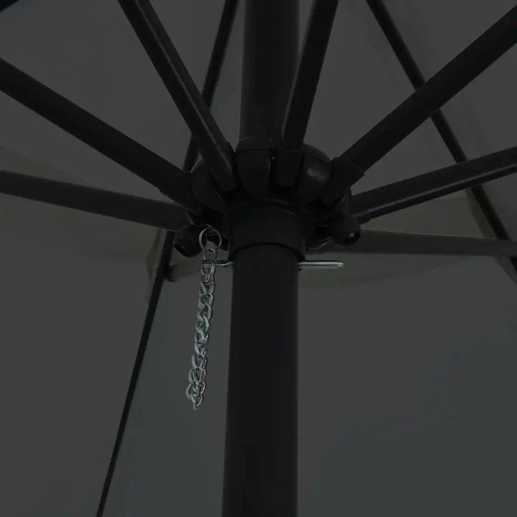 Garden Parasol Polyester 394x394x248cm Anthracite