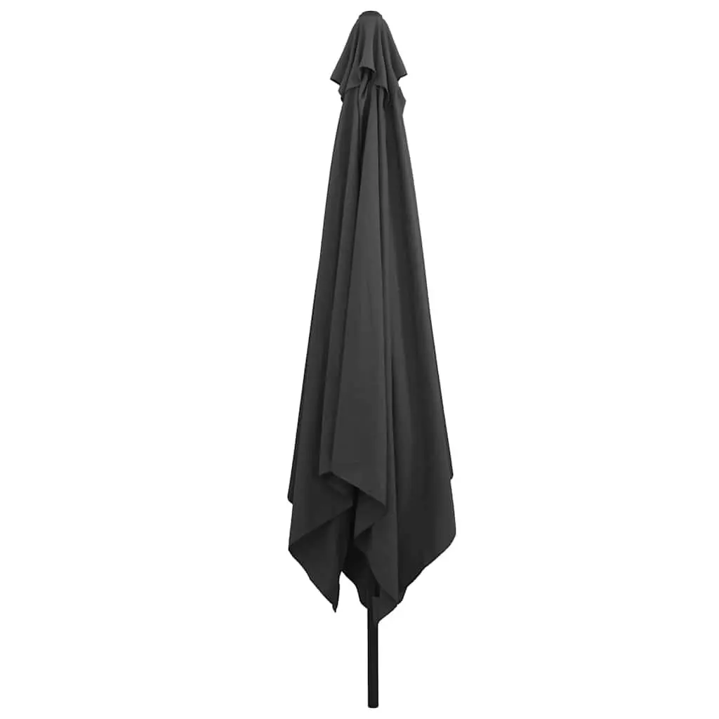 Garden Parasol UV-resistant Fabric 295x295x245cm Anthracite Outdoor Umbrella Sunshade