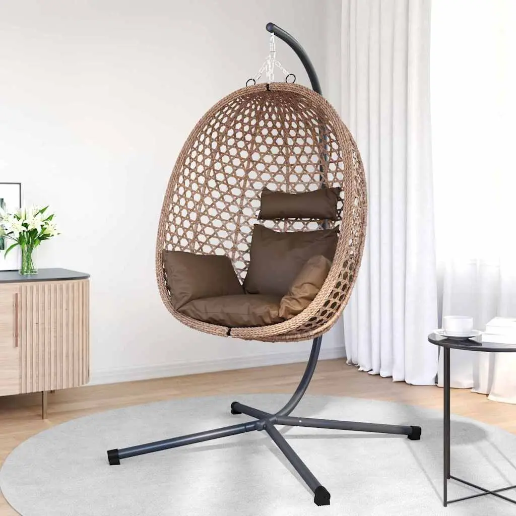 Hanging Egg Chair with Stand for Comfort