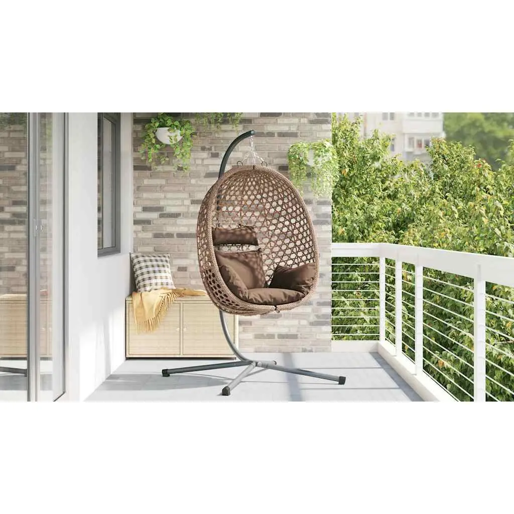Hanging Egg Chair with Stand for Comfort