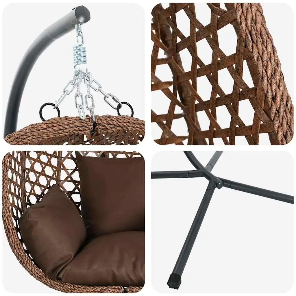 Hanging Egg Chair with Stand for Comfort