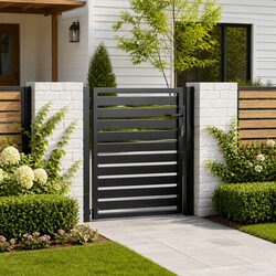 Durable Lockable Aluminium Garden Gate 100x100cm