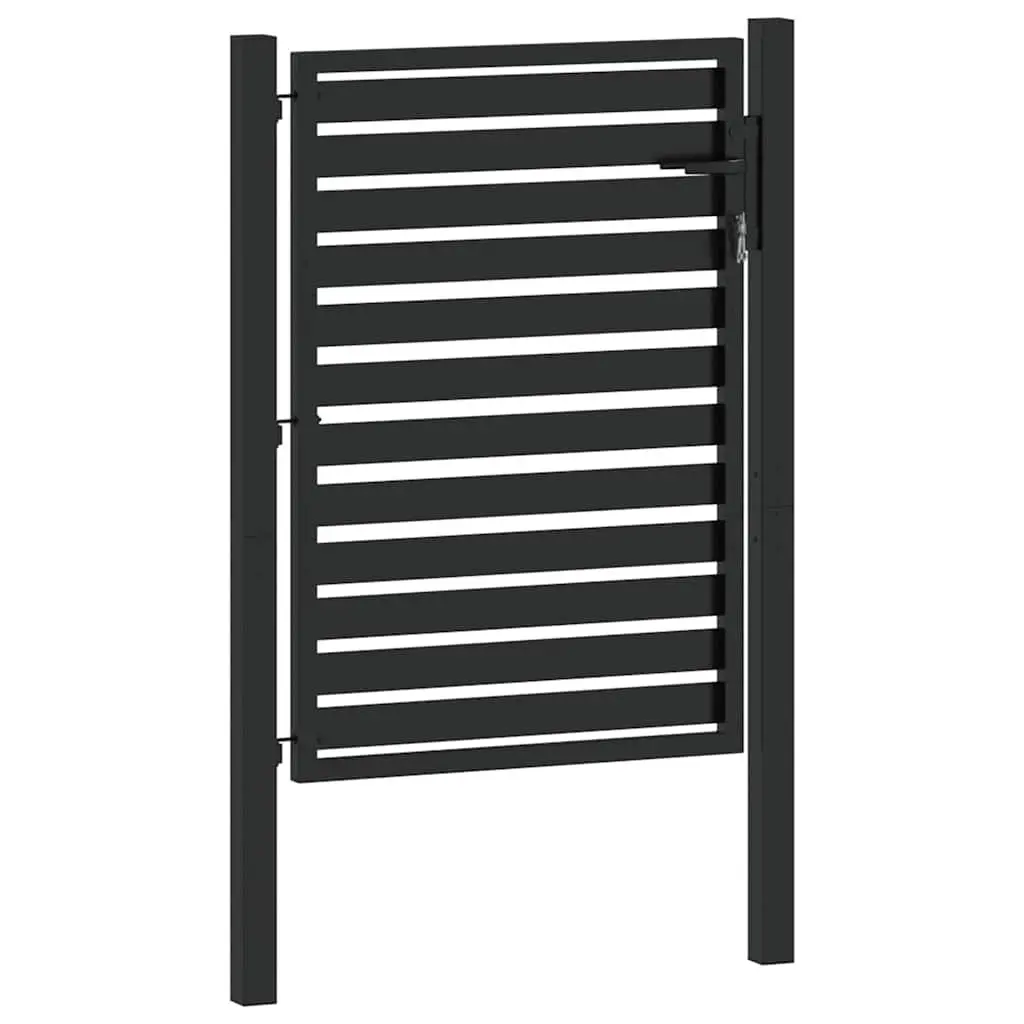 Garden Gate Aluminium 100x120cm Black Lockable