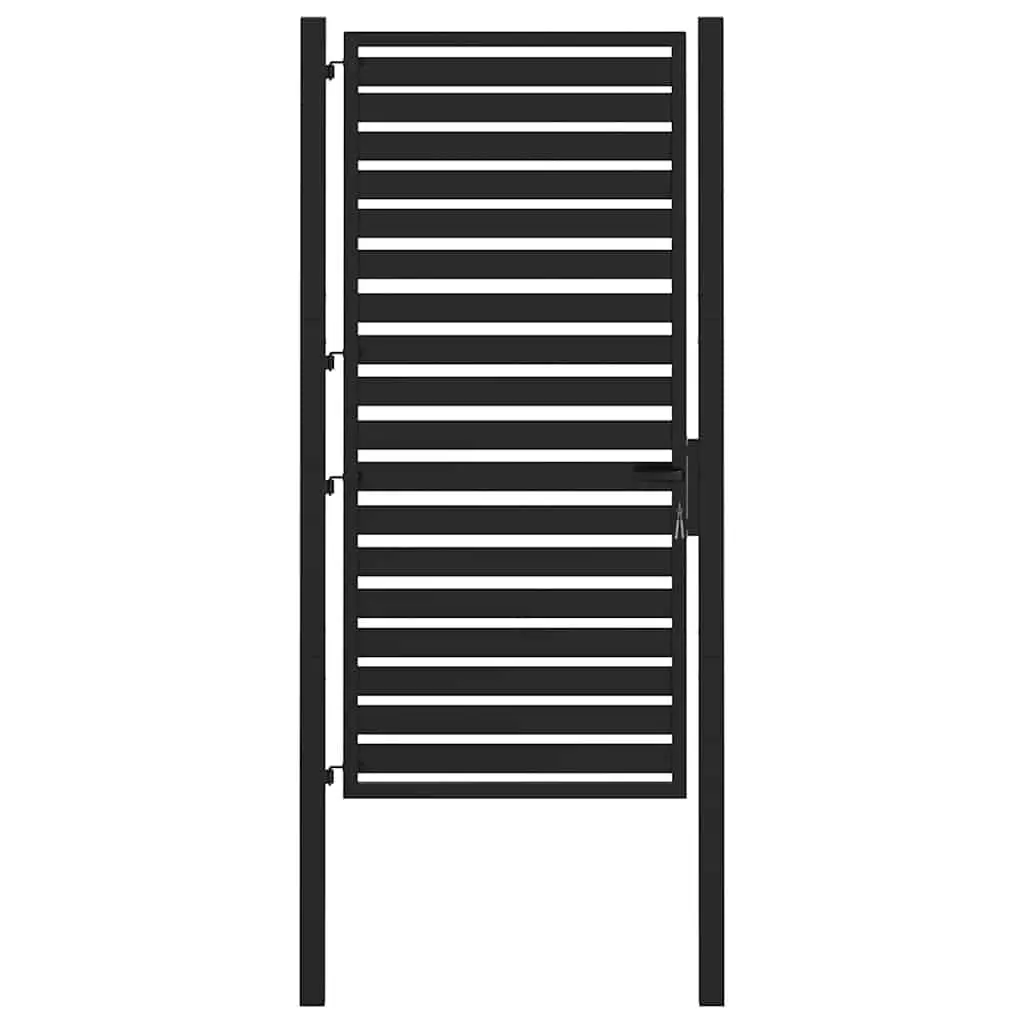 Black Aluminium Garden Gate 100x180cm
