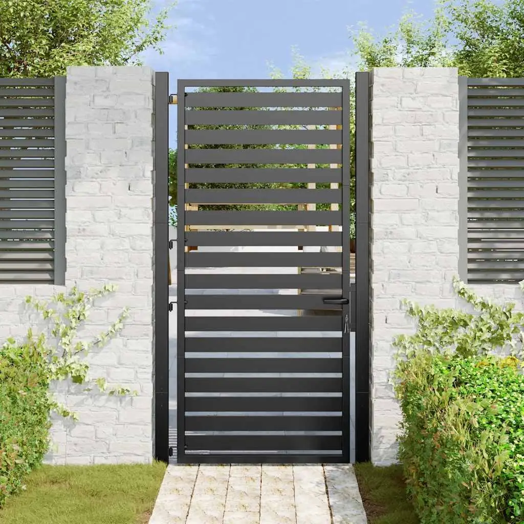 Black Aluminium Garden Gate 100x180cm