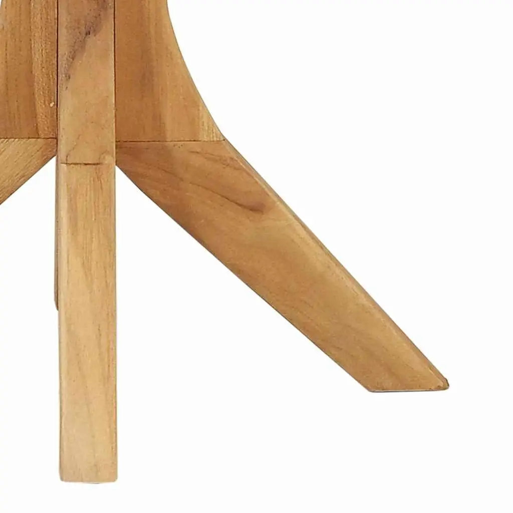 Outdoor Side Table Solid Teak Wood 55x55x51cm Brown