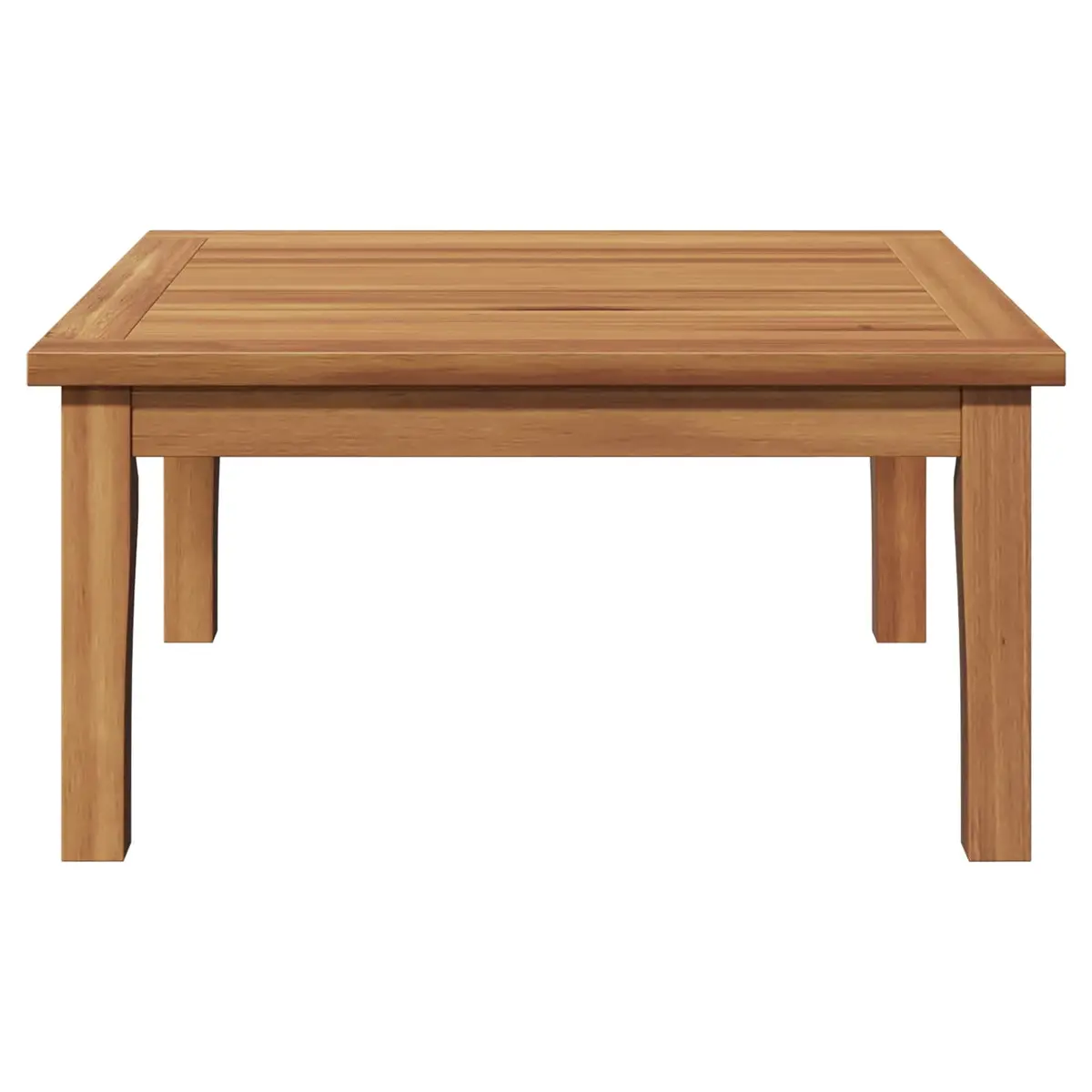 Rectangular Solid Teak Wood Patio Table for Outdoor Spaces