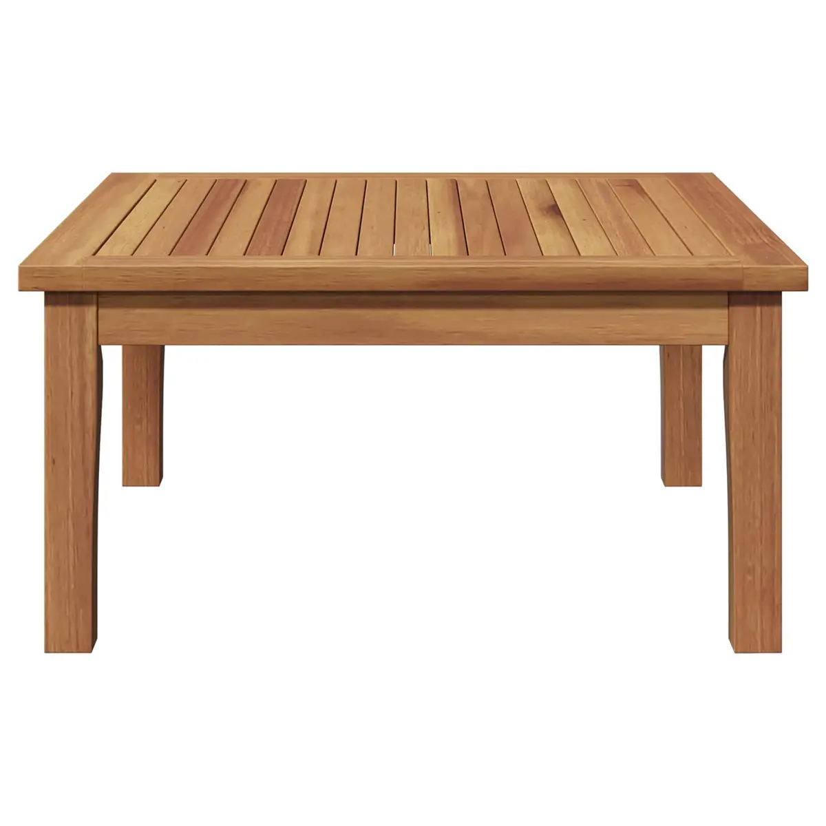 Rectangular Solid Teak Wood Patio Table for Outdoor Spaces