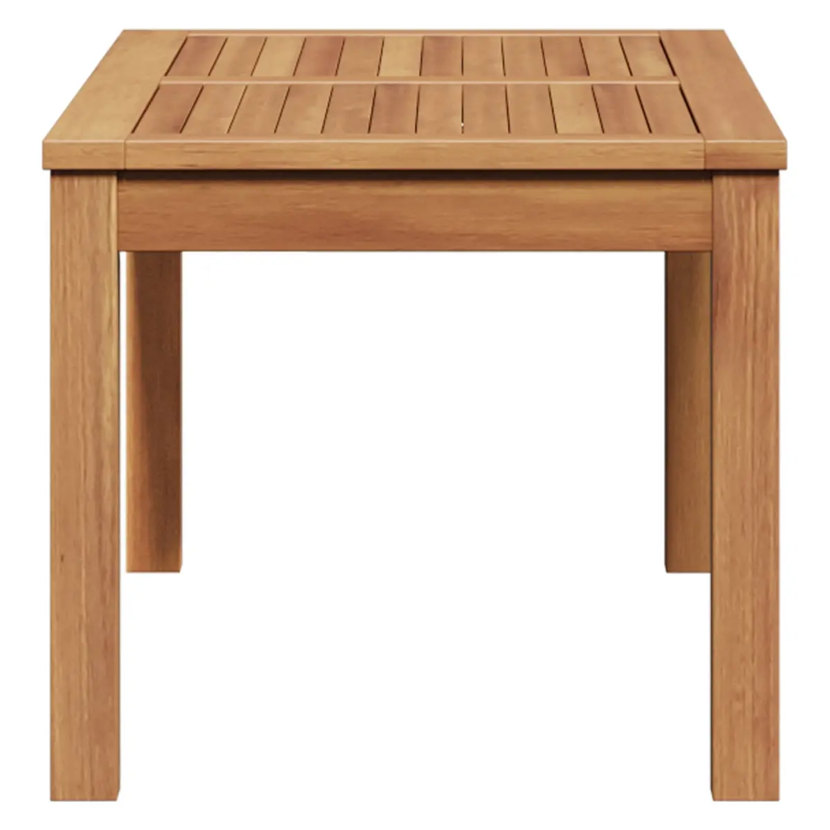 Outdoor Sectional Sofa Table in Brown Teak Wood