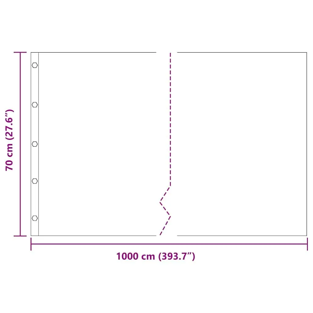 Root Barrier Polyethylene 0.7 x 10 m Black