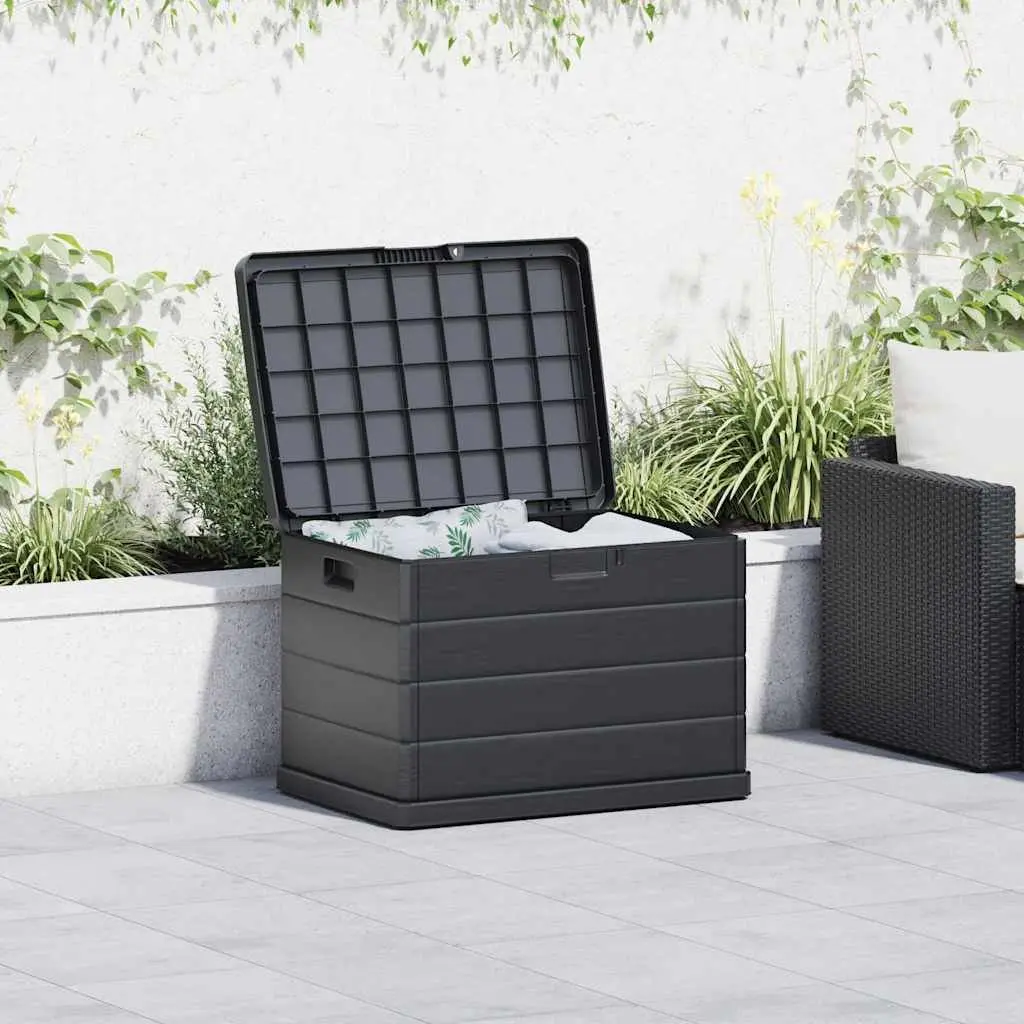 Garden Storage Box Plastic 77.5 x 54.5 x 53 cm Anthracite