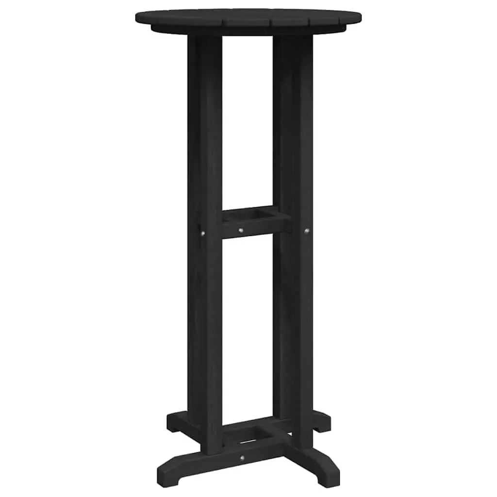 Black Polyethylene Outdoor Round Bar Table 55x55x107cm