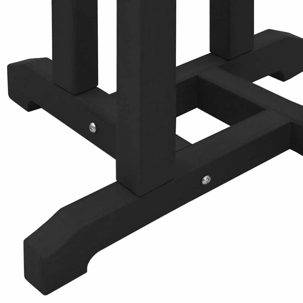 Black Polyethylene Outdoor Round Bar Table 55x55x107cm
