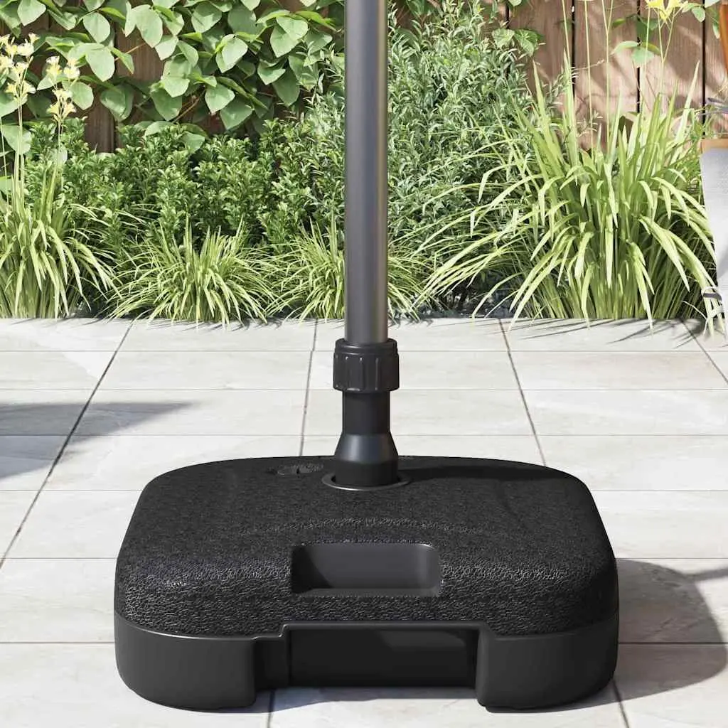 Rectangular Black Parasol Base for Outdoor Umbrellas