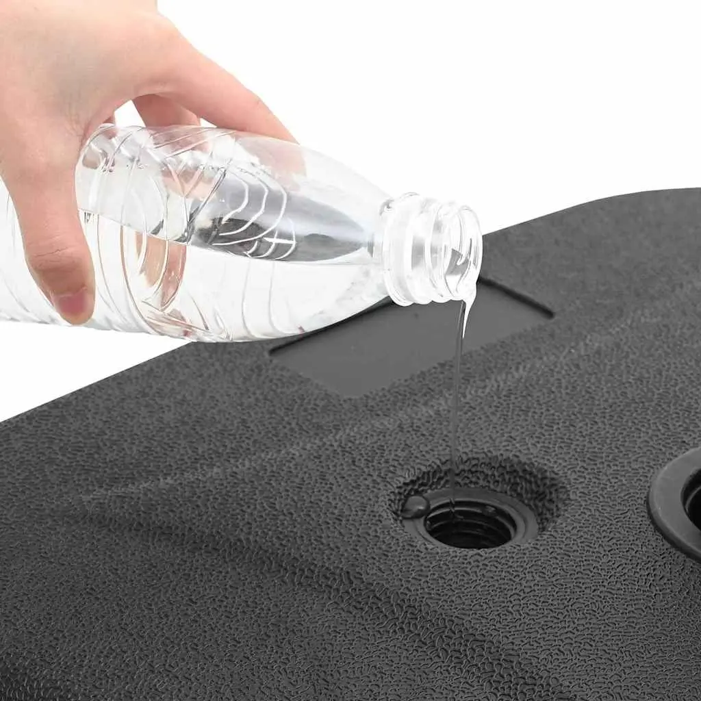 Rectangular Black Parasol Base for Outdoor Umbrellas