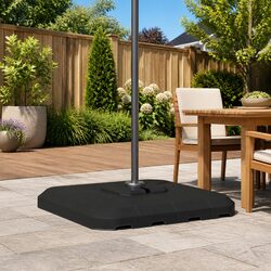 Cantilever Umbrella Base Black Outdoor Patio Garden Support Stand Modern Design