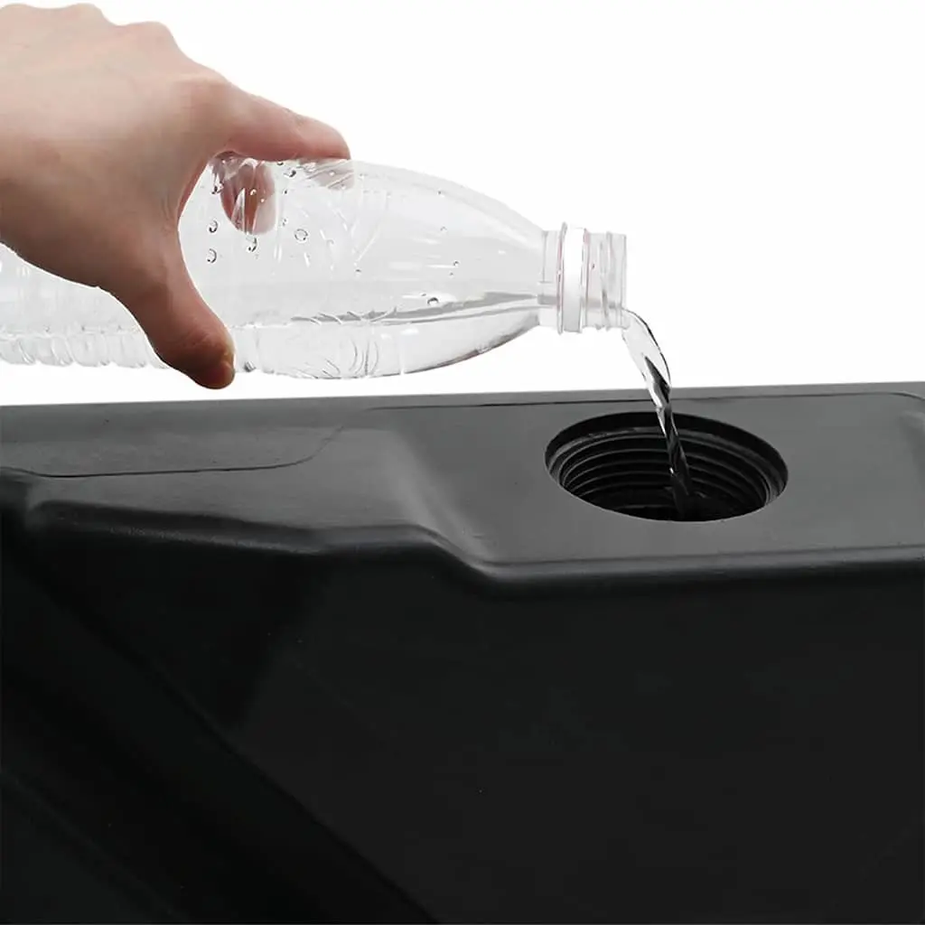 Black Cantilever Umbrella Base for Outdoors