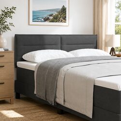 Modern Light Grey Height-Adjustable Headboard 160 cm