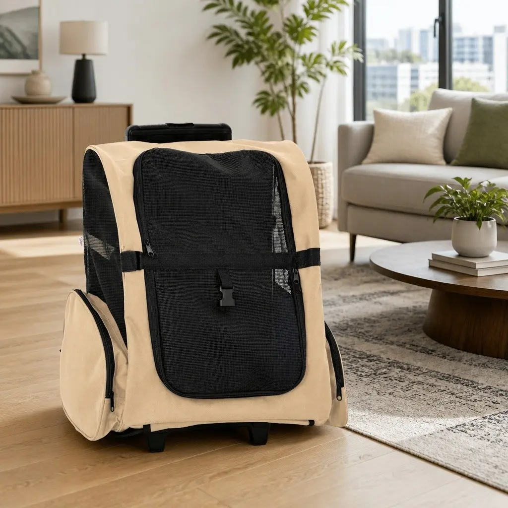 3-in-1 Pet Trolley for Small Dogs and Cats