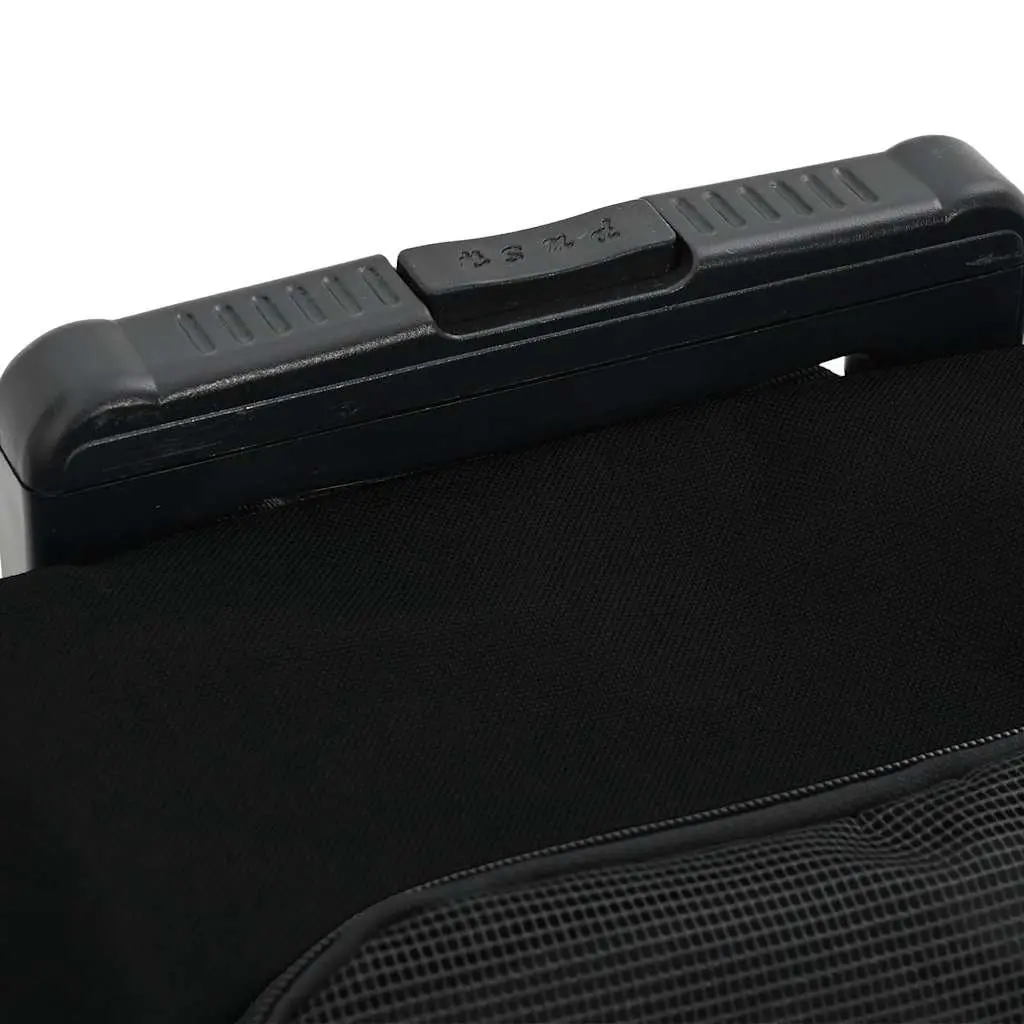 3-in-1 Pet Trolley Carrier Backpack Black 48x32cm