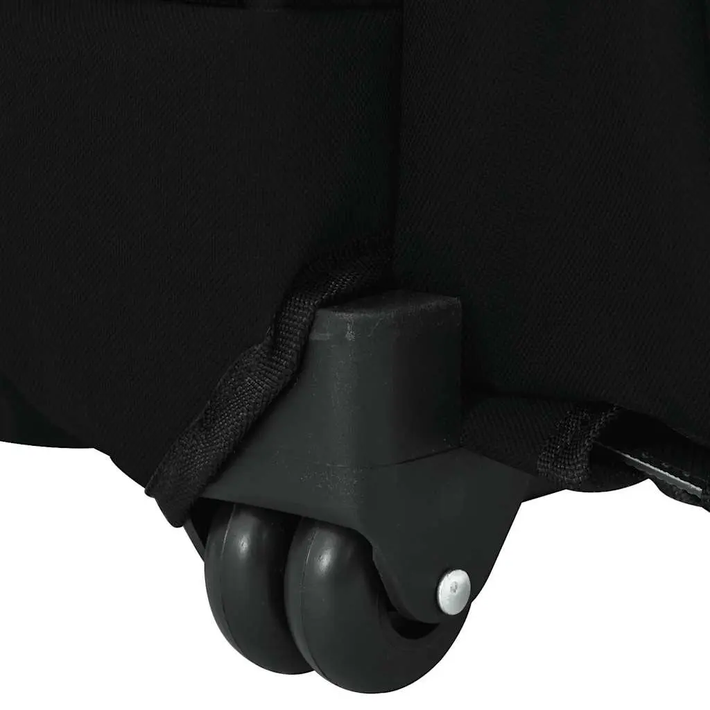 3-in-1 Pet Trolley Carrier Backpack Black 48x32cm