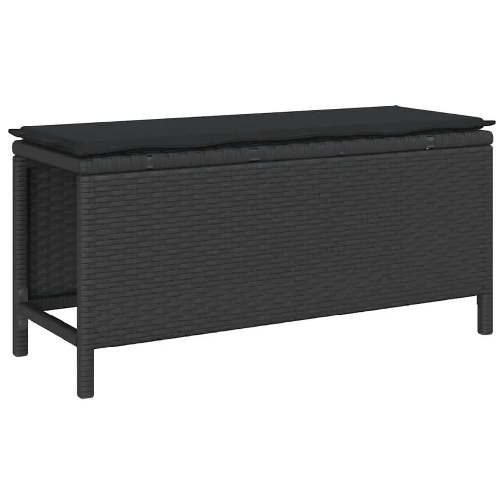 Outdoor Dining Set with Black Poly Rattan