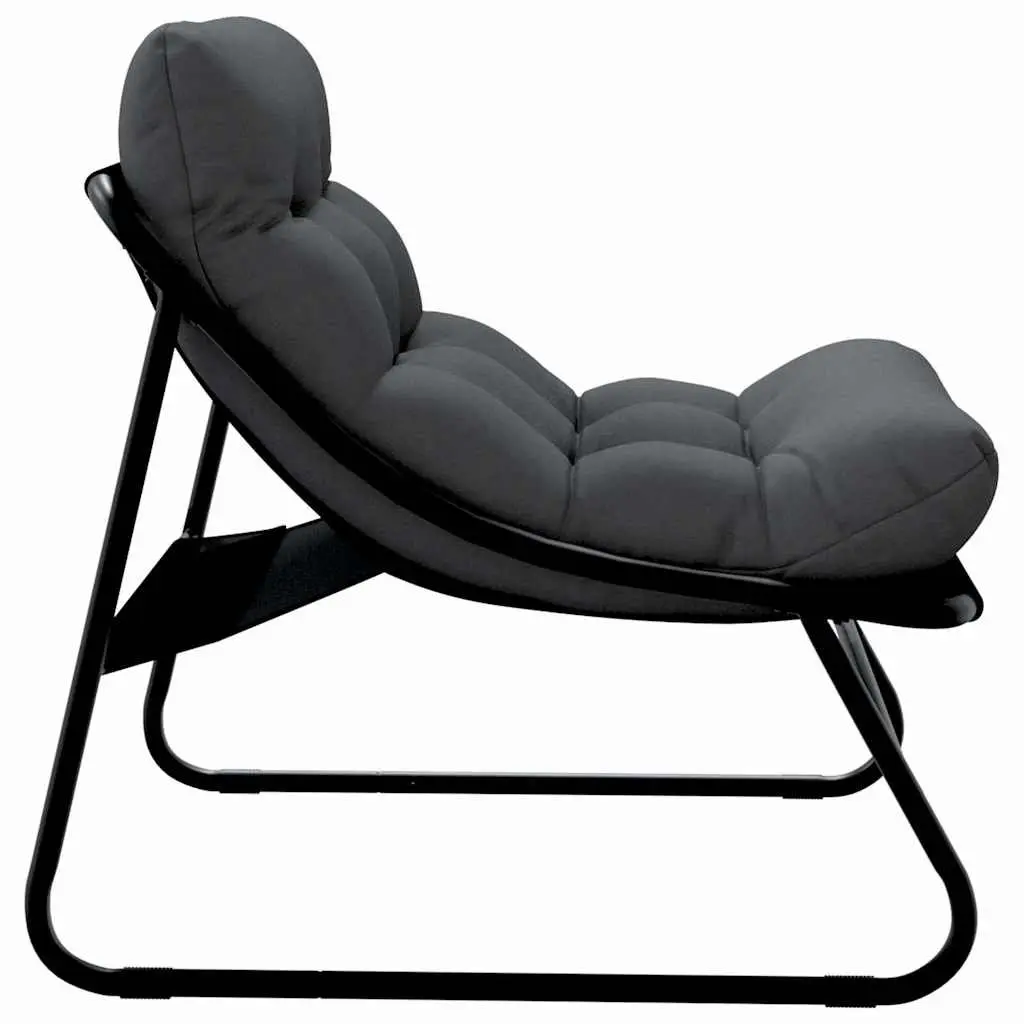 Garden Chairs Powder-Coated Steel Black 2 Piece Patio Seating Set