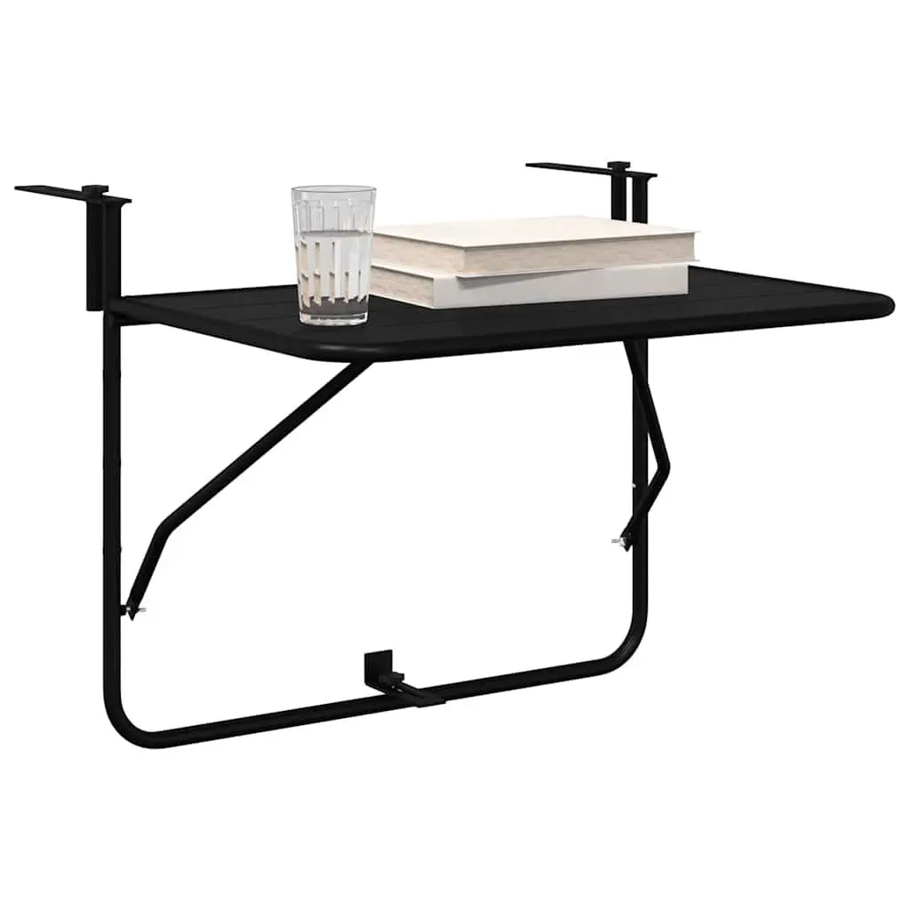 Foldable Hanging Balcony Table for Outdoor Use 60x39x65cm