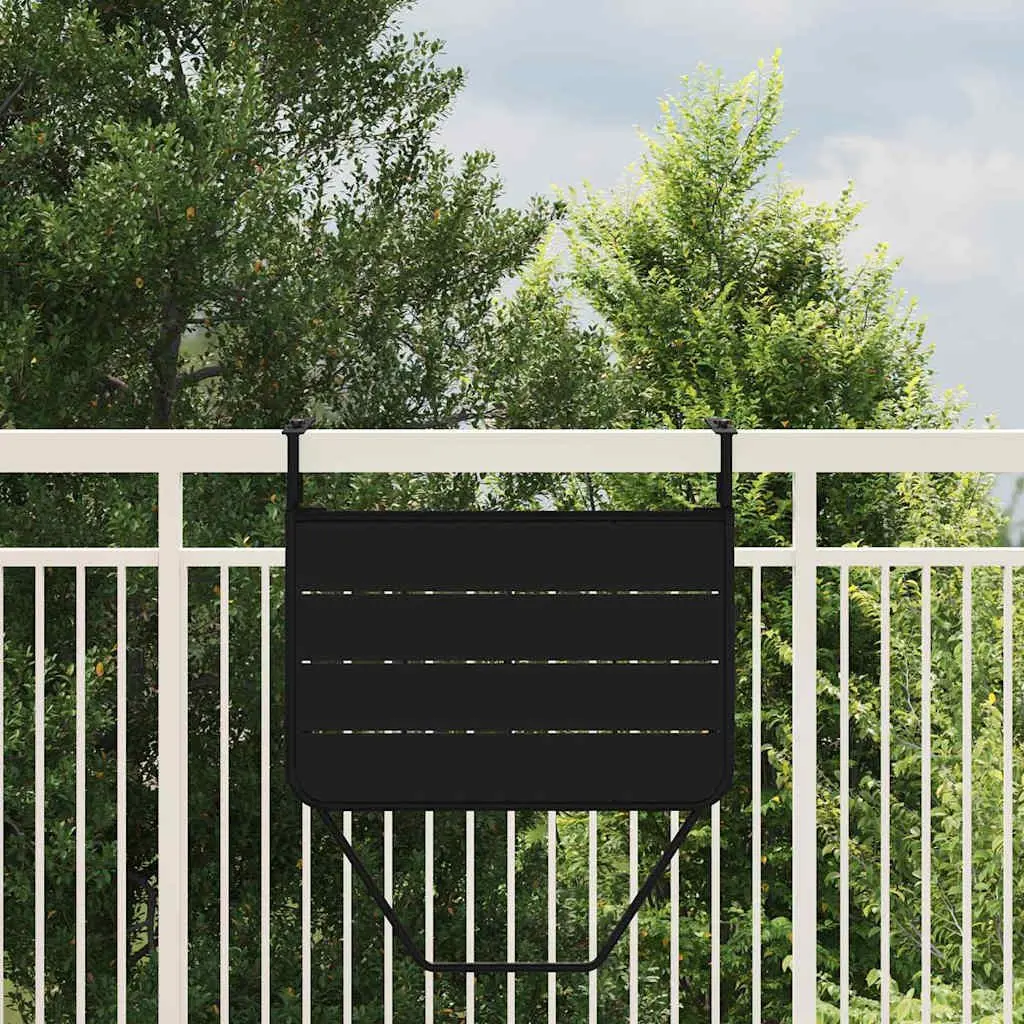 Foldable Hanging Balcony Table for Outdoor Use 60x39x65cm