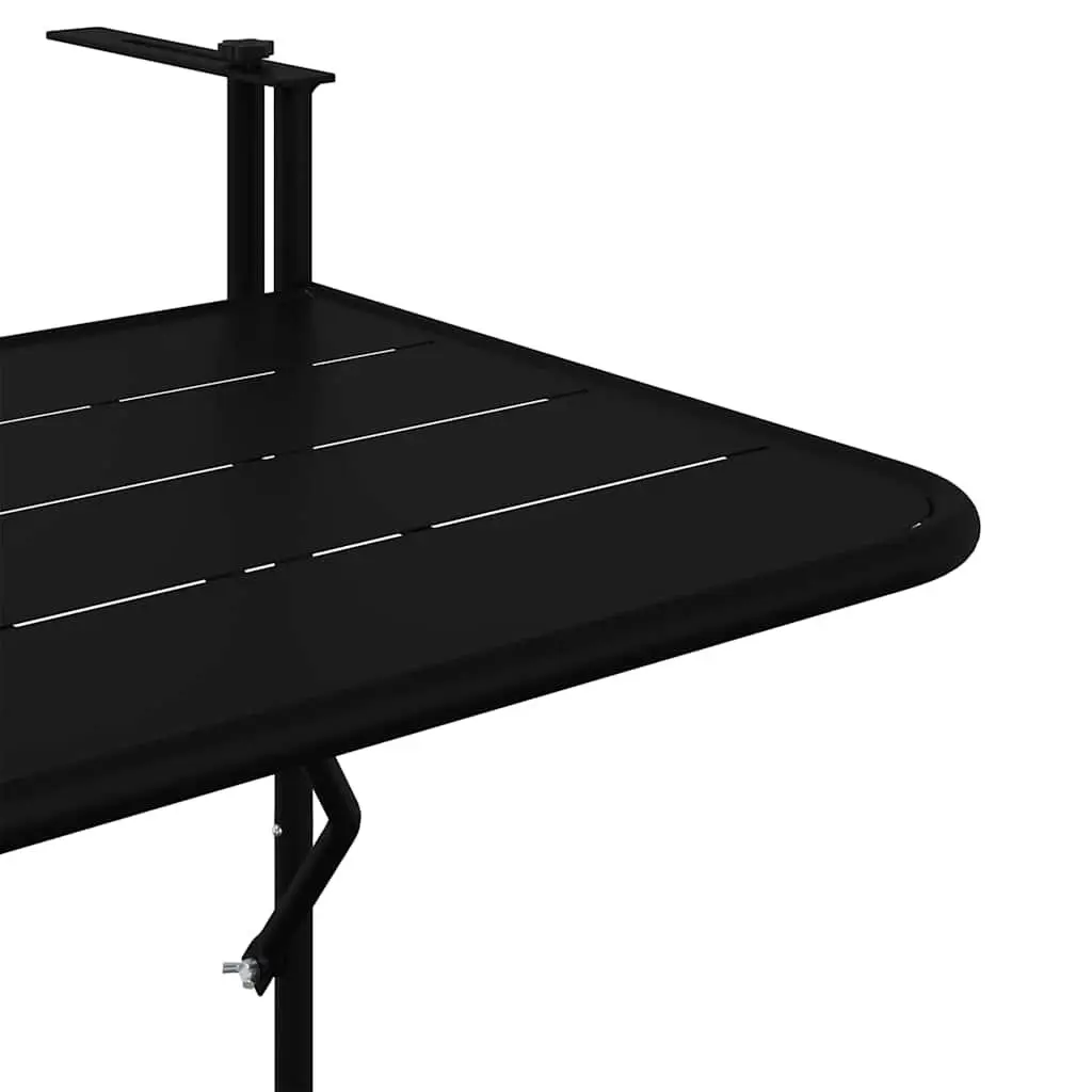 Foldable Hanging Balcony Table for Outdoor Use 60x39x65cm