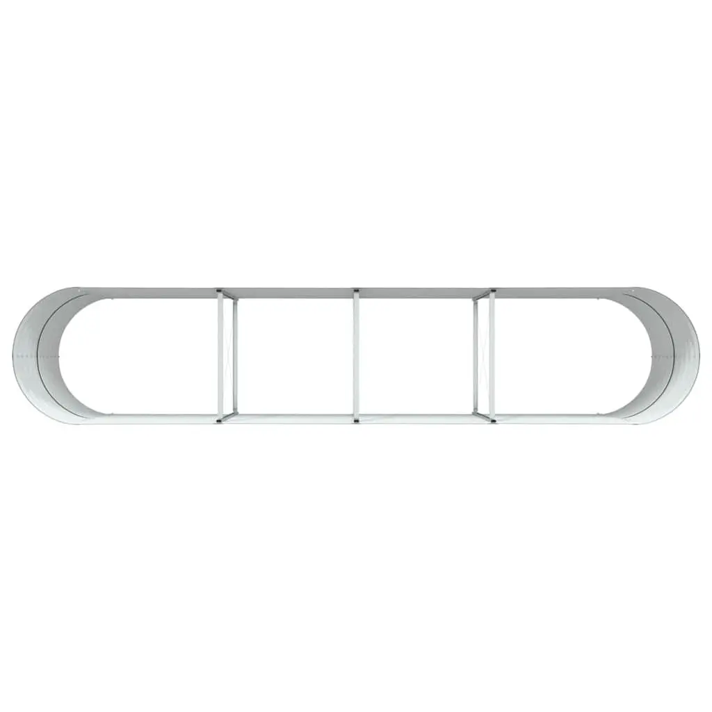 Raised Garden Bed Steel 400x80x81cm Green