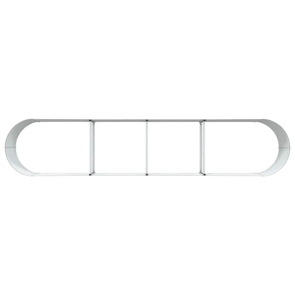 Raised Bed Planter Steel 400x80x44cm Brown