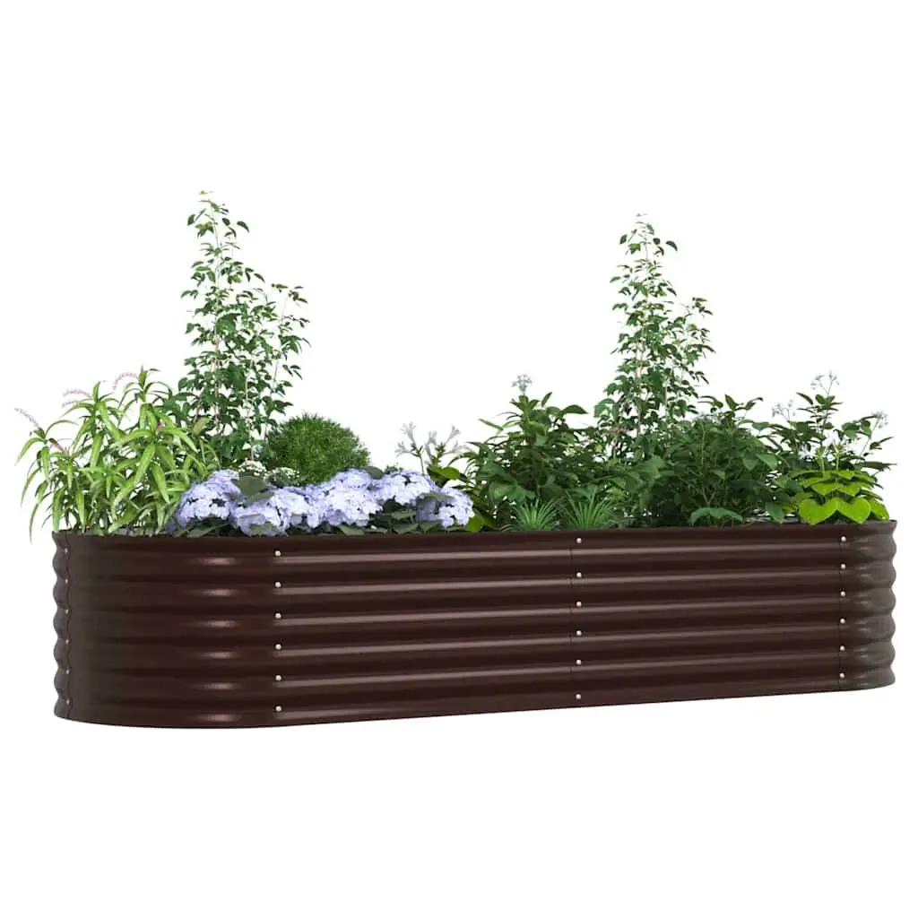 Steel Raised Garden Bed 240x80x44cm for Outdoor Use