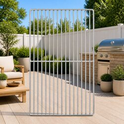 Grill Grate Rectangular 47 x 32.5 cm Silver Outdoor Cooking Accessory