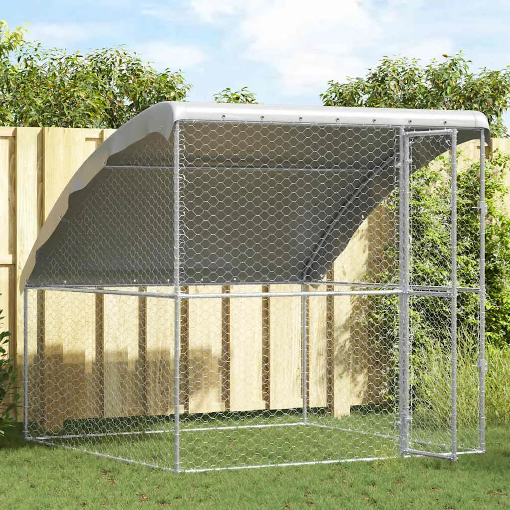 Outdoor Dog Kennel with Lockable Latch