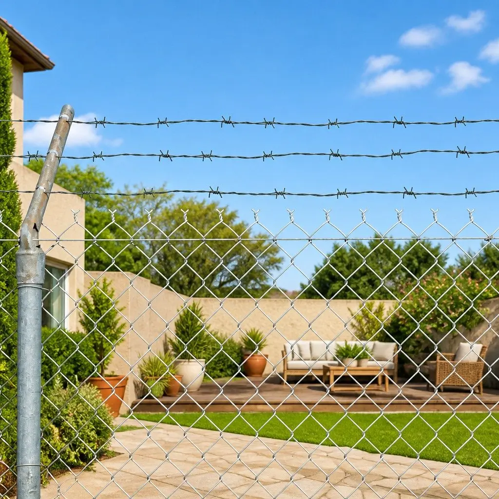 100m Green Barbed Wire Coil for Farm Security