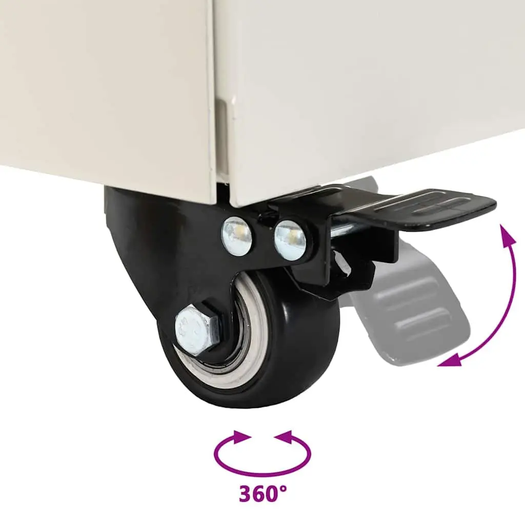 Parasol Base Steel 45 x 45 x 45 cm White Outdoor Umbrella Stand