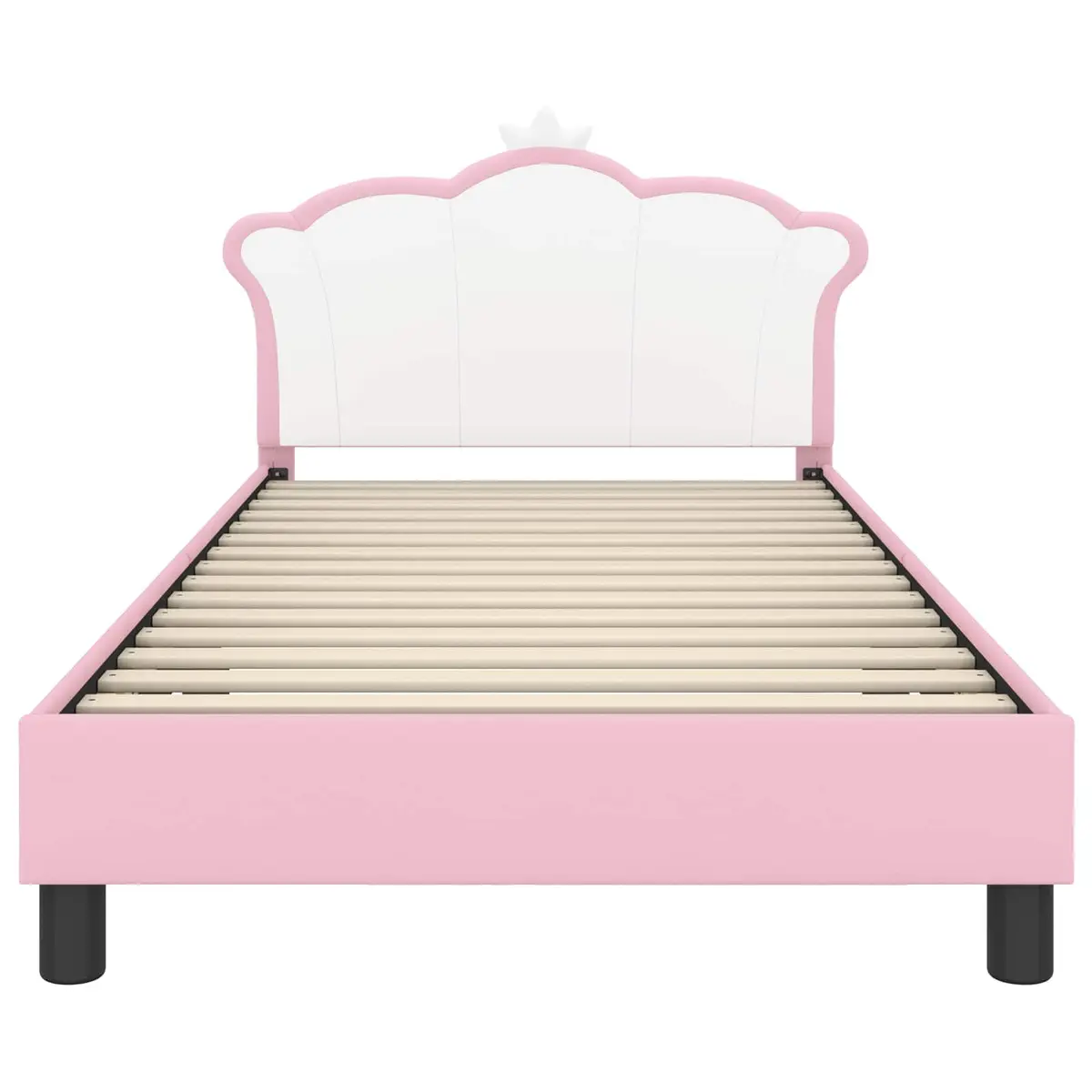 Kids Bed Frame Engineered Wood 90 x 190 cm Pink