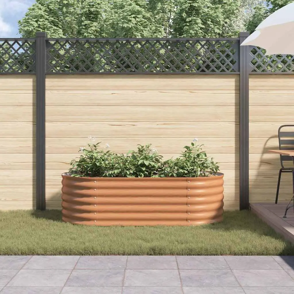 Steel Frame Raised Bed Planter 160x80x44cm