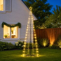 Sturdy LED Christmas Tree with 8 Flash Modes 100.5cm