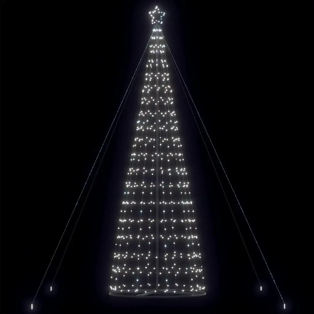 LED Christmas Tree Cool White 160x160x503cm Indoor Outdoor Holiday Decoration