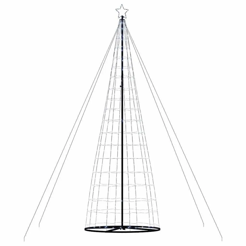 LED Christmas Tree Cool White 160x160x503cm Indoor Outdoor Holiday Decoration