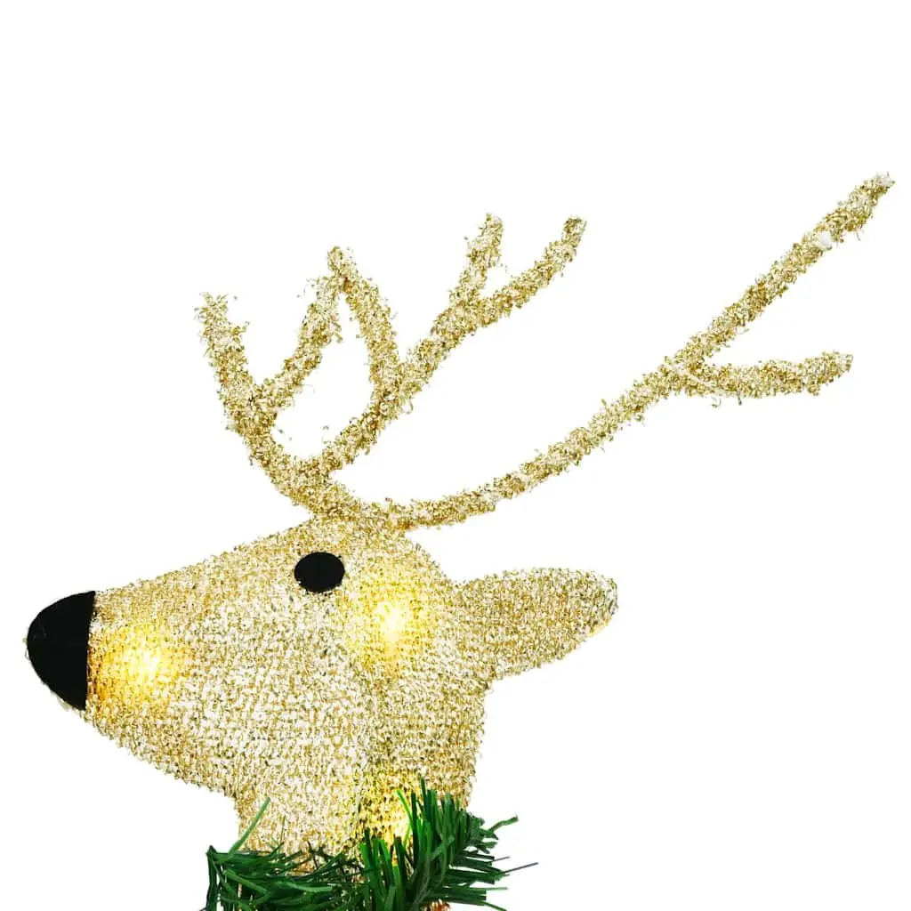 Set of 3 Warm White LED Reindeer Ornaments
