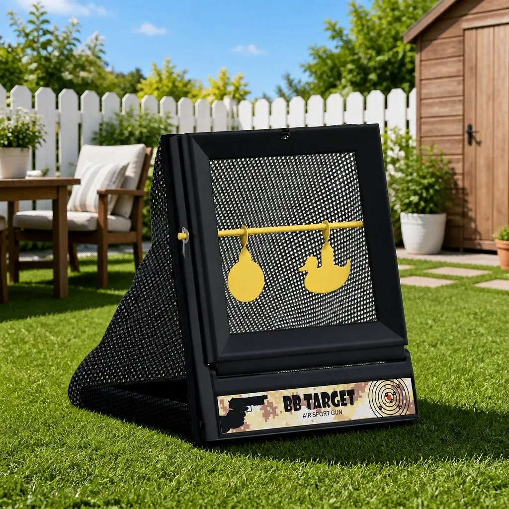 Black Plastic Airsoft Shooting Target for Practice