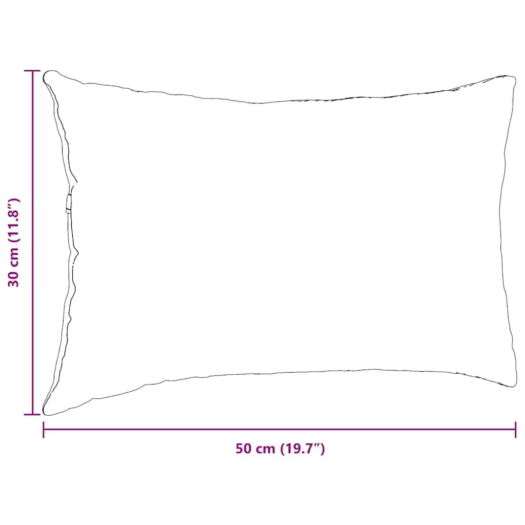 Dark Grey Sofa Pillows 2 pcs 50 x 30 cm
