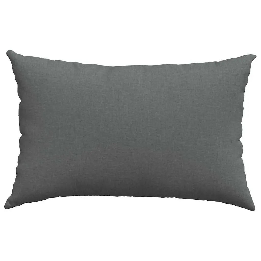 Sofa Pillows Polyester 60 x 40 cm Grey 2 Pieces