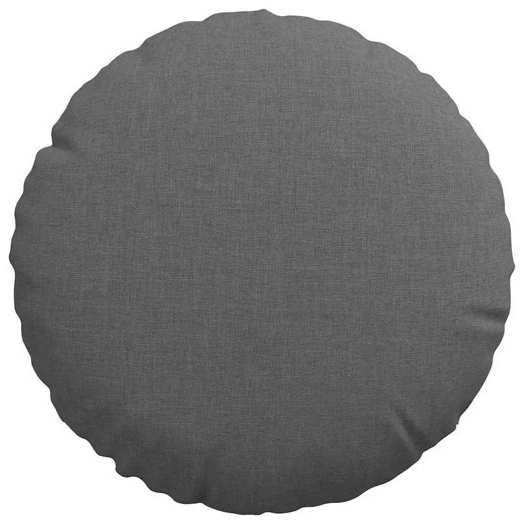 Round Dark Grey Seat Cushions 30cm, 2 pcs