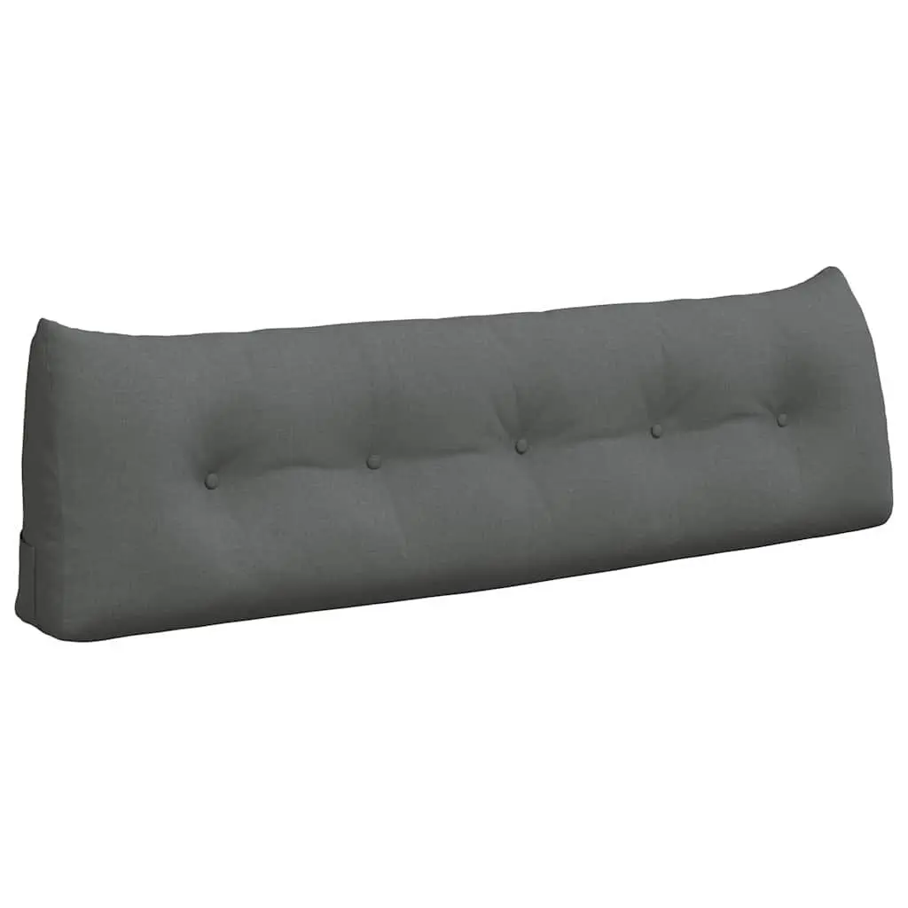 Back Pillow Fabric 160x24x50cm Grey
