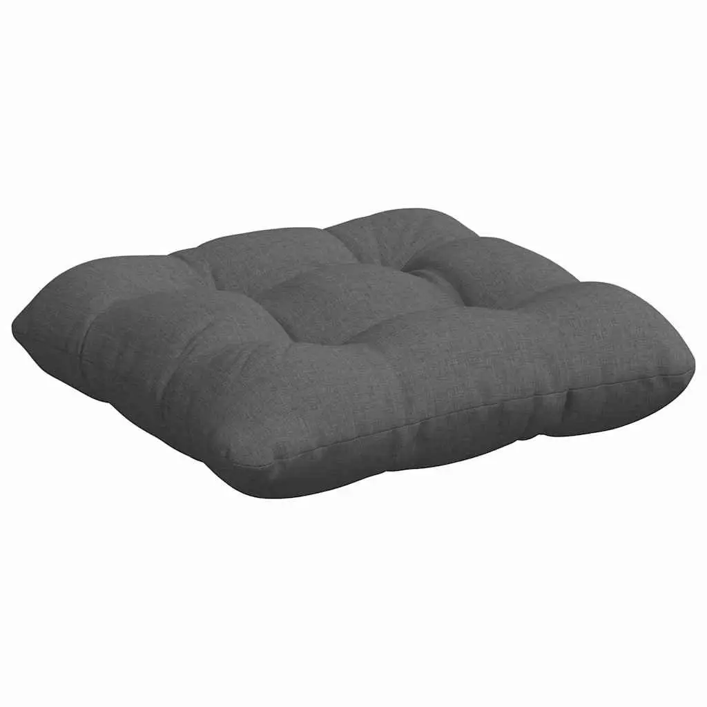 Seat Cushions Fabric 45x45x12cm Dark Grey 4 Piece Indoor Modern Chair Sofa Cushion Set